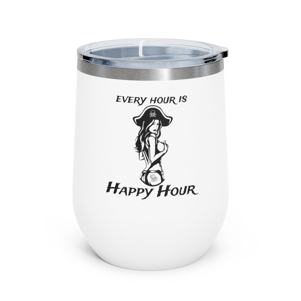 Every Hour is Happy Hour 12oz Insulated Wine Tumbler