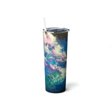 Load image into Gallery viewer, Strange Who Worlds Skinny Steel Tumbler with Straw, 20oz
